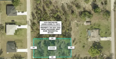 Lehigh Acres Oversized Lot