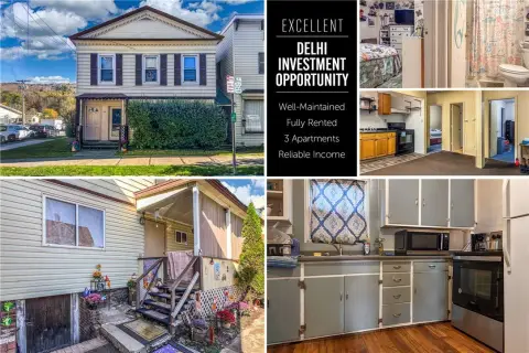 Well-Maintained Tri-Plex in Delhi, NY