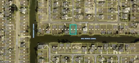 Cape Coral Canal Front Lot