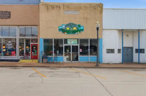 Restaurant Building with Display Windows