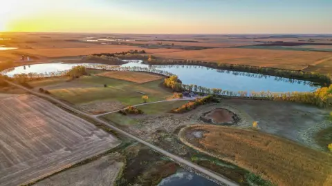 South Dakota Farm with Lake