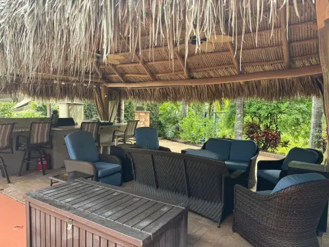 Landscaped RV Lot with Tiki