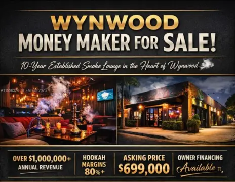Wynwood Smoke Lounge Business Opportunity