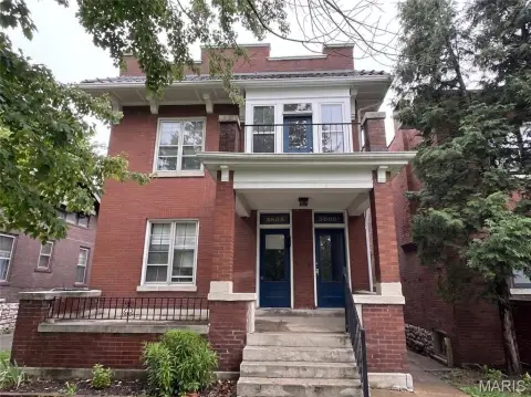Brick Duplex with Covered Porch