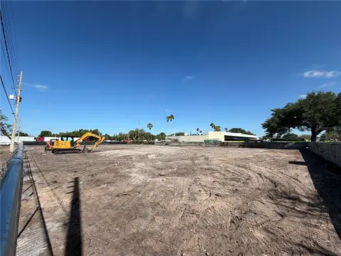Fenced Commercial Land