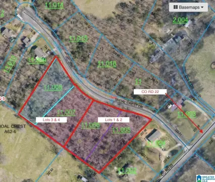 Land Lots in Ashville, AL