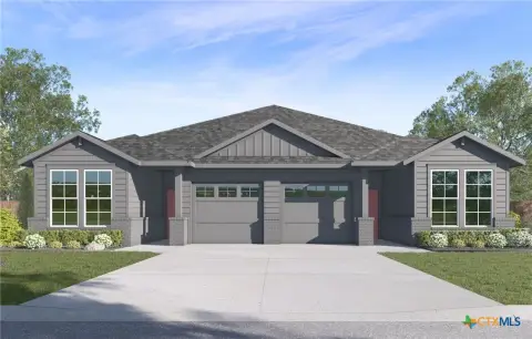 One-Story Duplex with Covered Patio