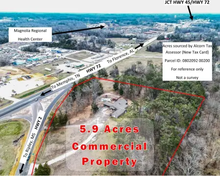 Corinth Commercial Property with Acreage