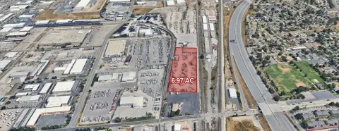 Gated Industrial Yard with Building