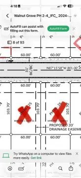 Four Lots in Walnut Subdivision