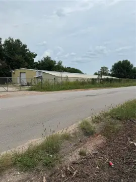 Fenced Warehouse Building