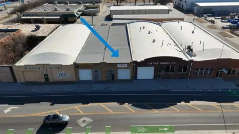 Vacant Flex Space with Garage Doors