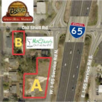 0.88 Acres Prime Site For Sale on I-65 Service Road