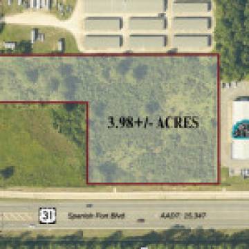 +/-3.98 Acres For Sale on Hwy 31