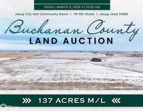 Productive Farmland Near Jesup, Iowa