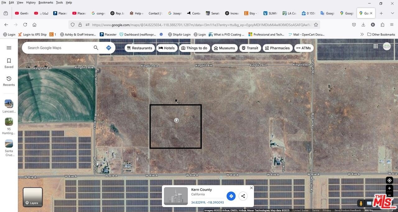 Rosamond Land Near Solar Farm