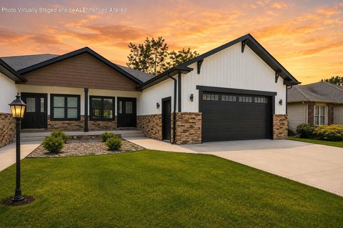 Modern Duplex with Finished Details