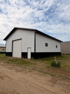 Storage Building with Overhead Door