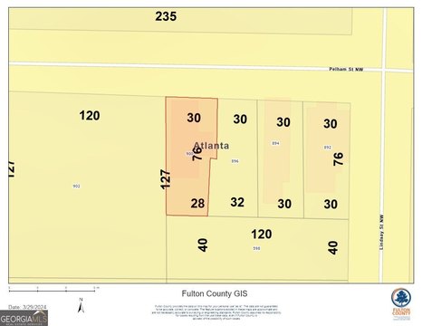 Vacant Lot Near Downtown Atlanta