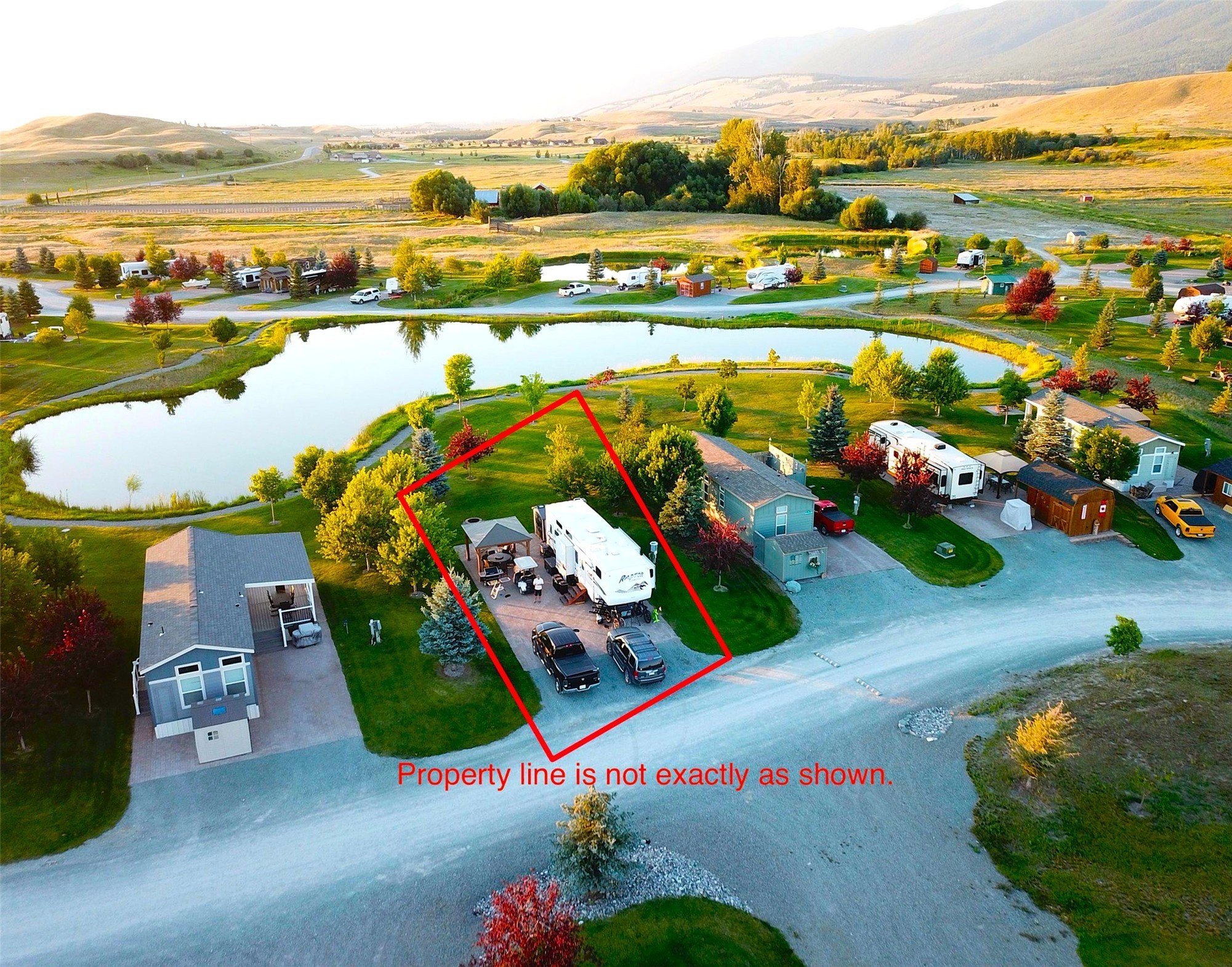 Luxurious RV Lot with Pond View