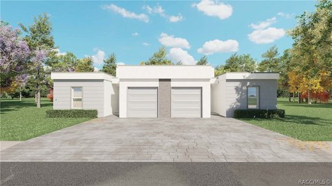 Modern Duplex Under Construction