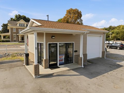 Office Building with Overhead Door