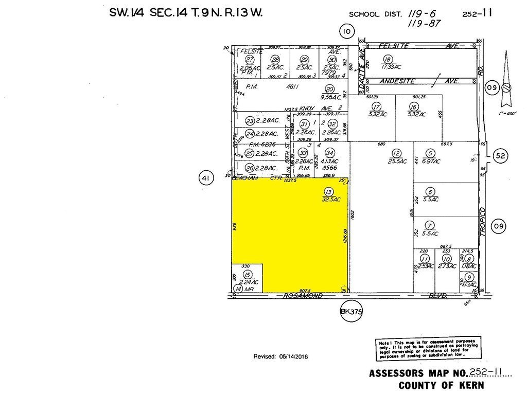 32.5 Acres in Rosamond, CA