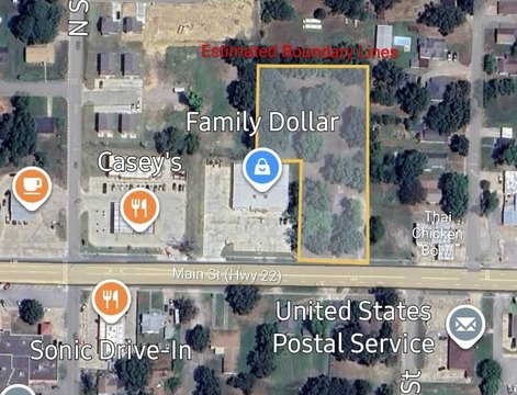 Commercial Land with Two-Story House