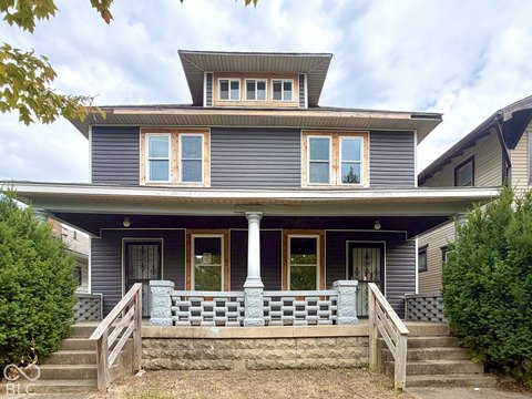 Duplex with Covered Front Porch