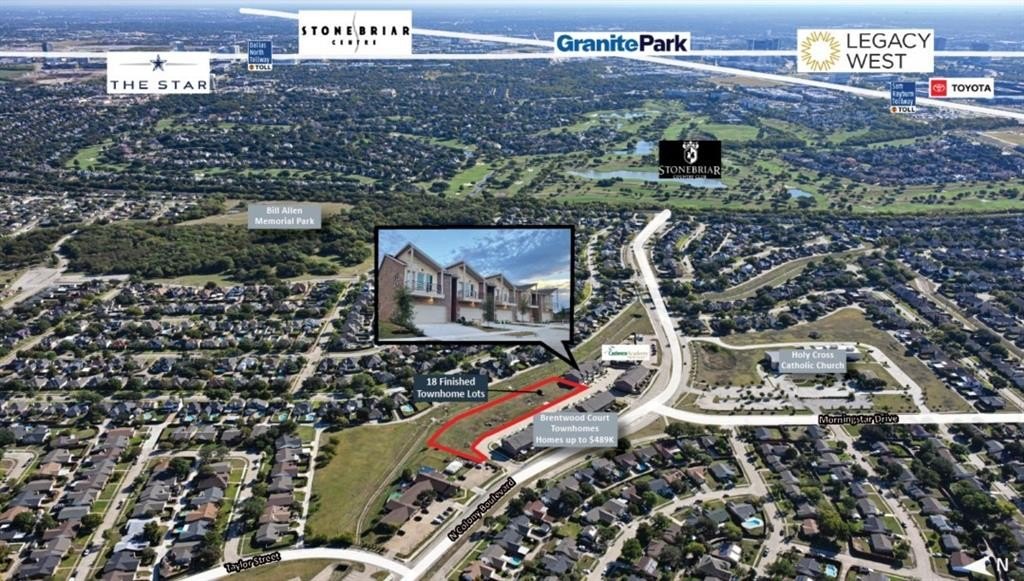 Finished Townhome Lots in Colony