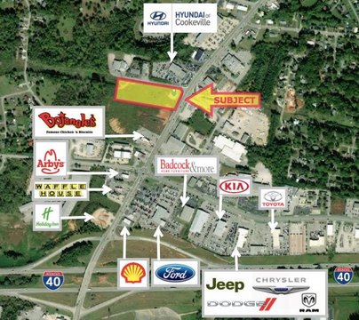 Prime Commercial Land in Cookeville