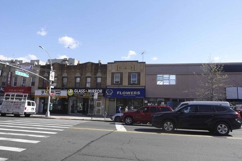 Mixed-Use Brick Retail-Residential Building