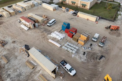 Secure Storage Yard for Contractors
