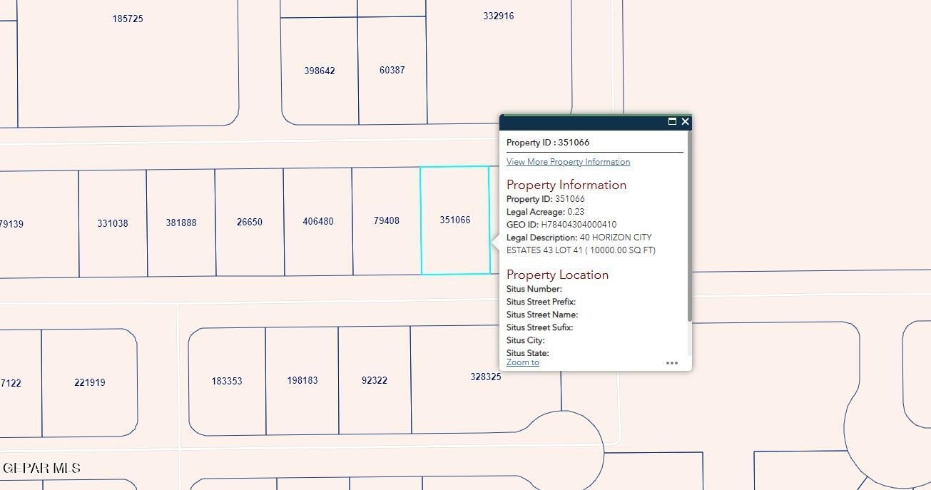 Horizon City Vacant Lot