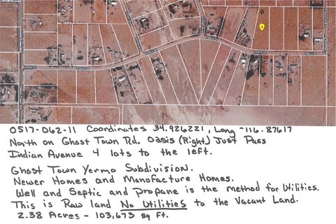 Land, Yermo, CA