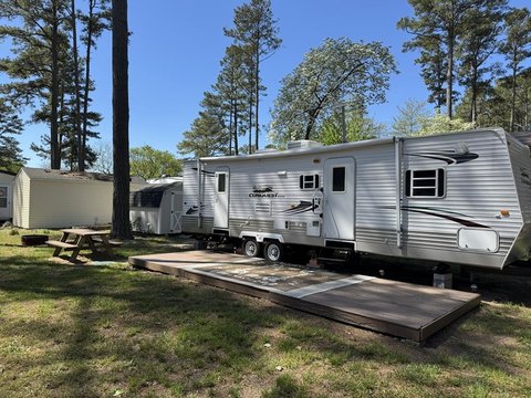 Cleared Lot with Camper