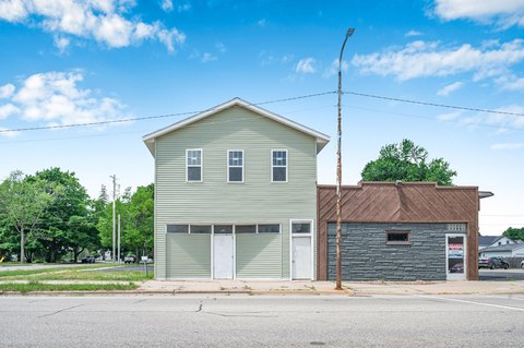 Two-Story Building on Corner Lot