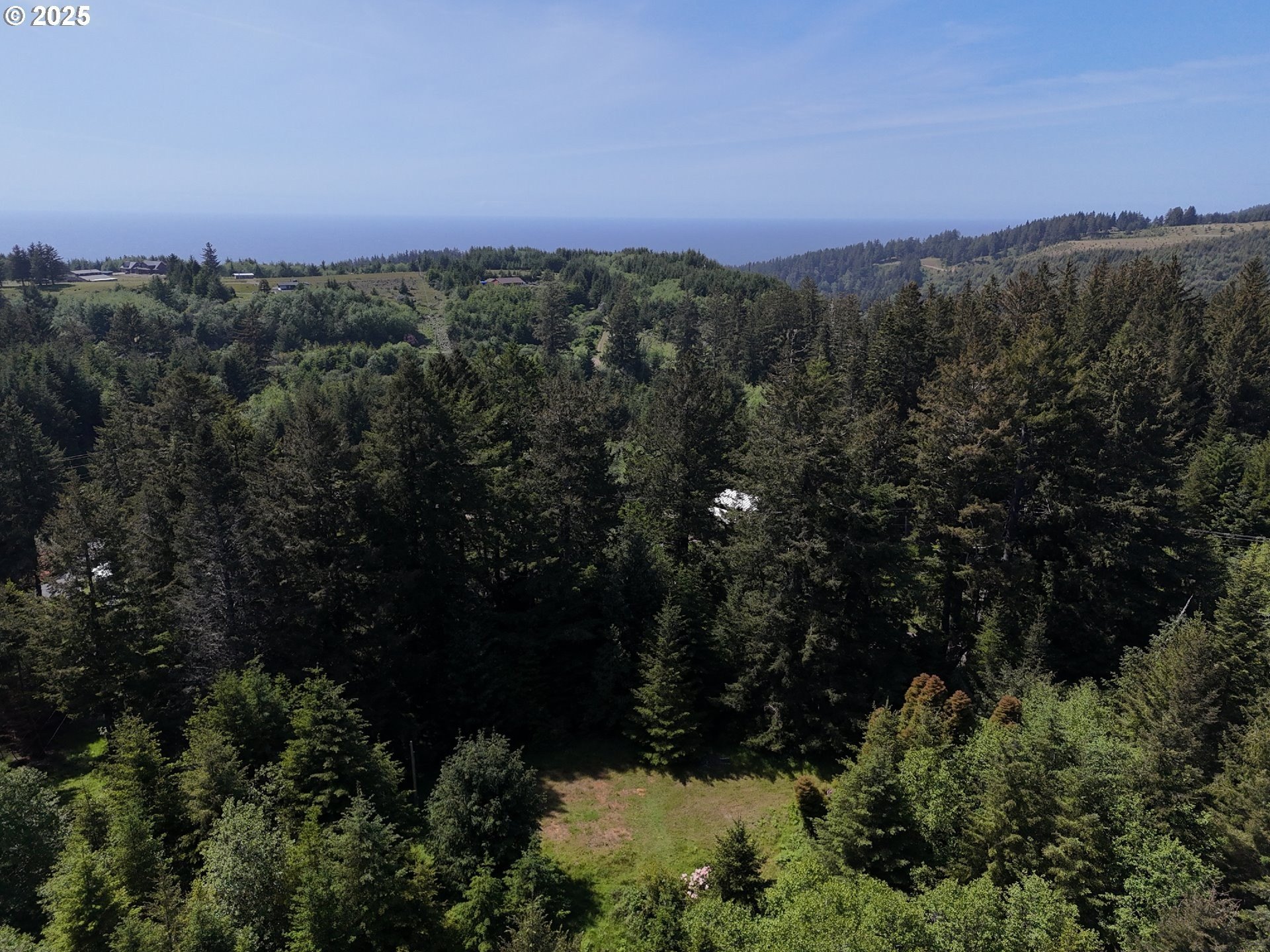 Expansive Land Near Pacific Ocean