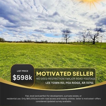 Pea Ridge Land Opportunity