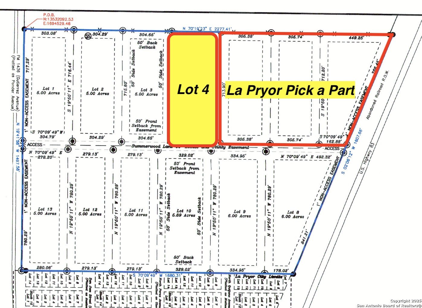 Unrestricted Land in La Pryor, TX