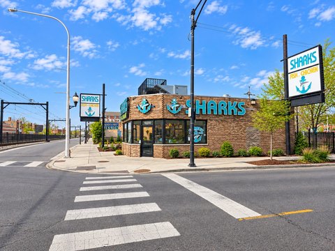 Rebuilt Corner Restaurant Building