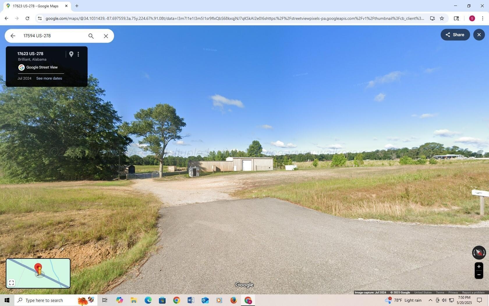 Commercial Property in Brilliant, AL