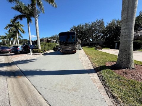 Luxury RV Lot with Tiki