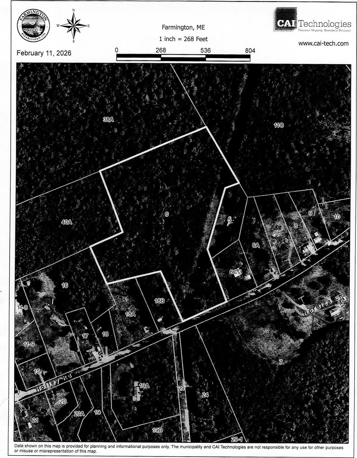 Wooded Land Parcel in Farmington