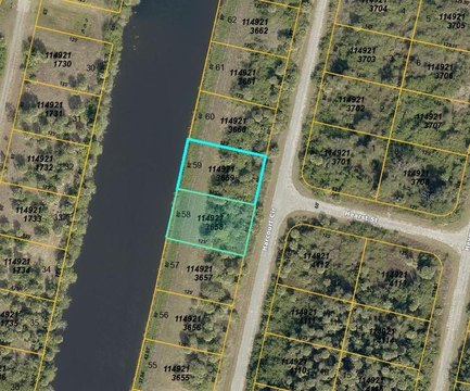 Waterfront Land with Canal Frontage