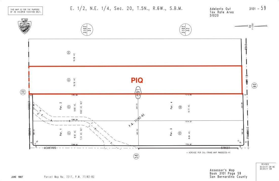 Adelanto Land with Road Frontage
