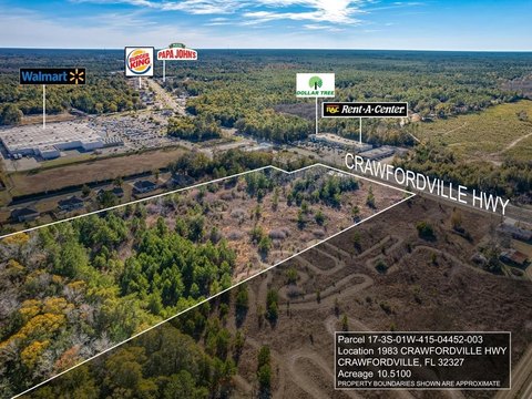 Crawfordville Commercial Land For Sale