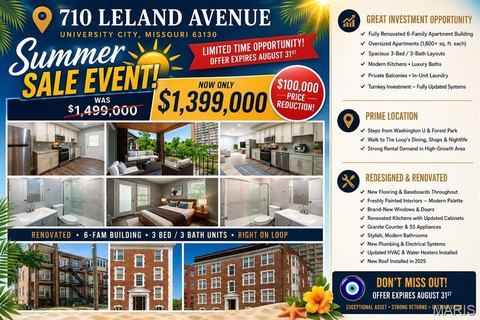 Renovated Six-Unit Apartment Building