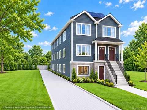 New-Construction Duplex with Solar Panels