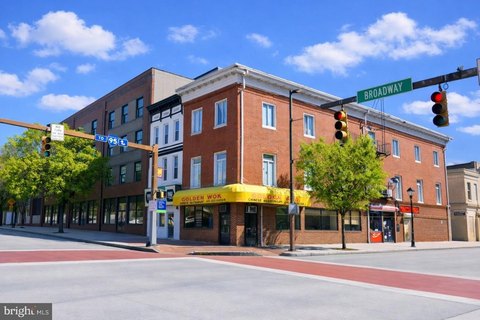Corner Brick Mixed-Use Building